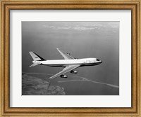 Framed 1960s Boeing 747 In Flight