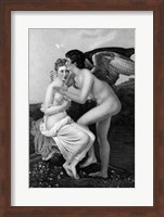 Framed Love Of Psyche By F.P. Gerard Eros