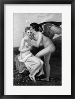 Framed Love Of Psyche By F.P. Gerard Eros