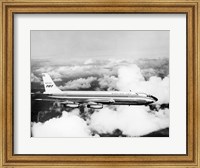 Framed 1950s Boeing 707 Passenger Jet Flying