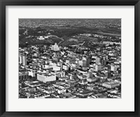 Framed 1950s Aerial View Showing El Cortez Hotel