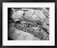 Framed 1930s Aerial View Of Circus Tents