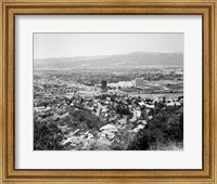 Framed 1940s View Overlooking Universal City Ca Usa