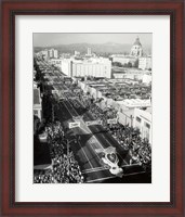 Framed 1940s 1950s Aerial View Tournament Of Roses Parade?