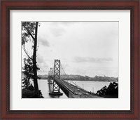 Framed 1950s Oakland Bay Bridge San Francisco California