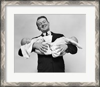 Framed 1930s Proud Father Smiling