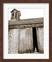 Framed Barnyard Dog