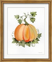 Framed Pumpkin and Vines II
