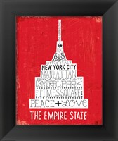 Framed 'Iconic NYC IV' border=