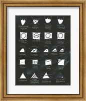 Framed Laundry Room Icons