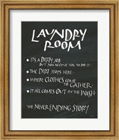 Framed Laundry Room Sayings