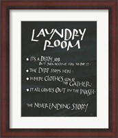 Framed Laundry Room Sayings