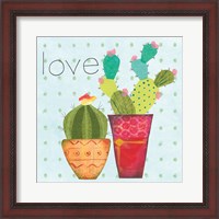 Framed Southwest Cactus III