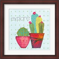 Framed Southwest Cactus I