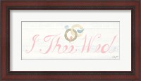 Framed Lovebirds Sign I