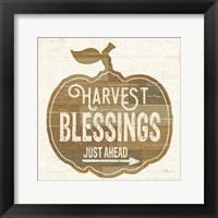 Framed Harvest Blessings Just Ahead