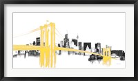 Framed Skyline Crossing Yellow
