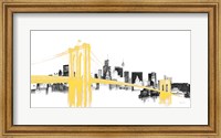 Framed Skyline Crossing Yellow