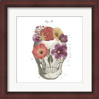 Framed Floral Skull II