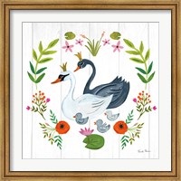 Framed Swan Love IV