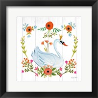 Framed Swan Love I