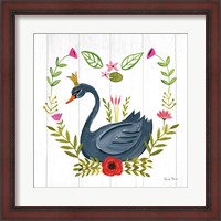 Framed Swan Love II