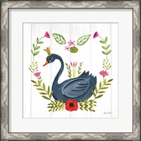 Framed Swan Love II