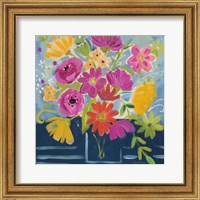 Framed Folk Floral III