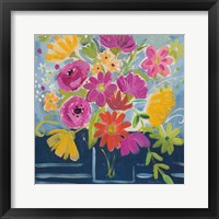 Folk Floral III Framed Print