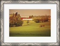 Framed Fall Farm