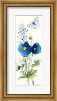 Framed Independent Blooms Blue VI