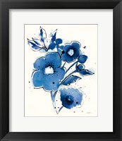 Framed Independent Blooms Blue III