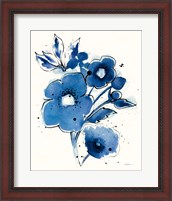 Framed Independent Blooms Blue III