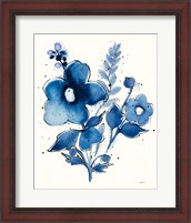Framed Independent Blooms Blue IV