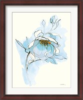 Framed Carols Roses V Blue