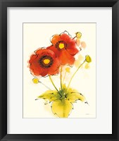 Flores Rojas I Framed Print