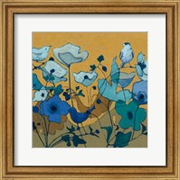 Framed Birdy Birdy Royal Blue