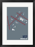 Framed MSP Airport Layout