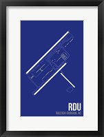 Framed RDU Airport Layout
