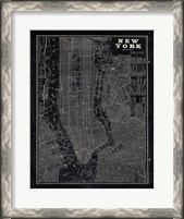 Framed Blueprint Map New York