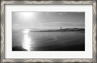 Framed Lighthouse Sound Black and White