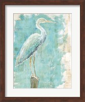 Framed Coastal Egret I