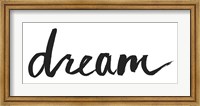 Framed Dreamer Panel BW