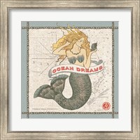 Framed Drift Away Mermaid