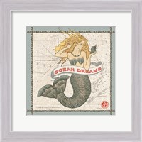 Framed Drift Away Mermaid