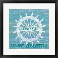 Drift Captains Wheel Framed Print