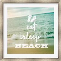 Framed Eat Sleep Beach