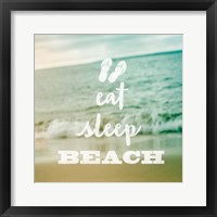 Framed Eat Sleep Beach