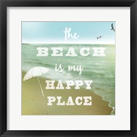 Framed Happy Beach