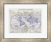 Framed New Map of the World